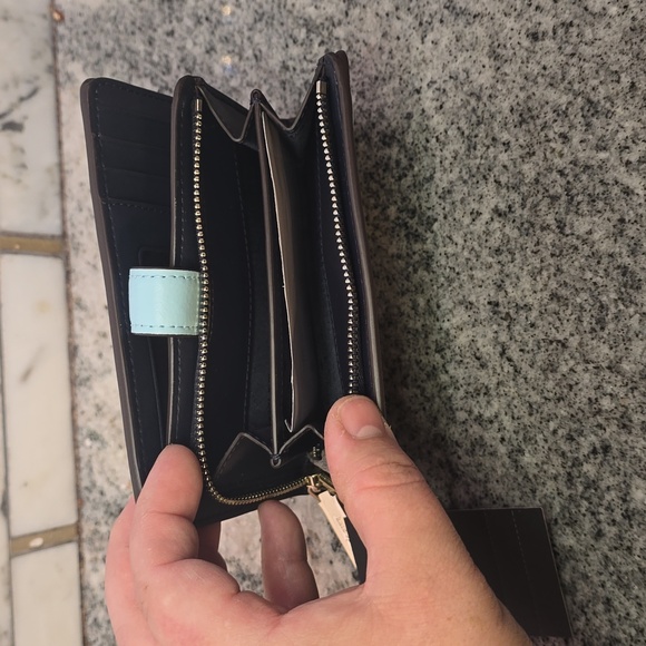 Kate Spade Grand Slam Tennis Medium Bifold Compact Wallet - Picture 4 of 6